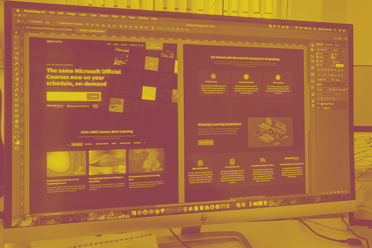 Effective web design tips illustrated on screen